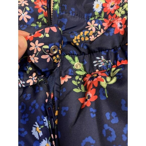 Girls Toddler Puffer Jacket 3-piece Set Pants Floral Hooded NWT Little Me - Picture 11 of 12